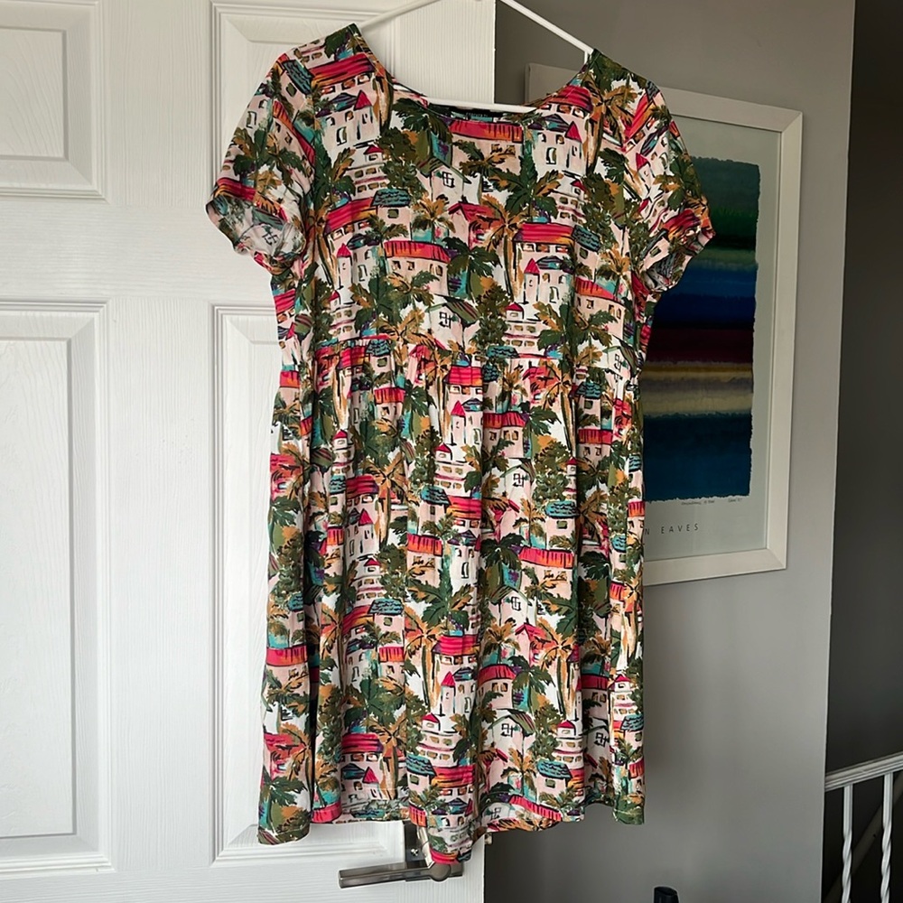 Forever 21 Dress with City/Townscape Design - Medium